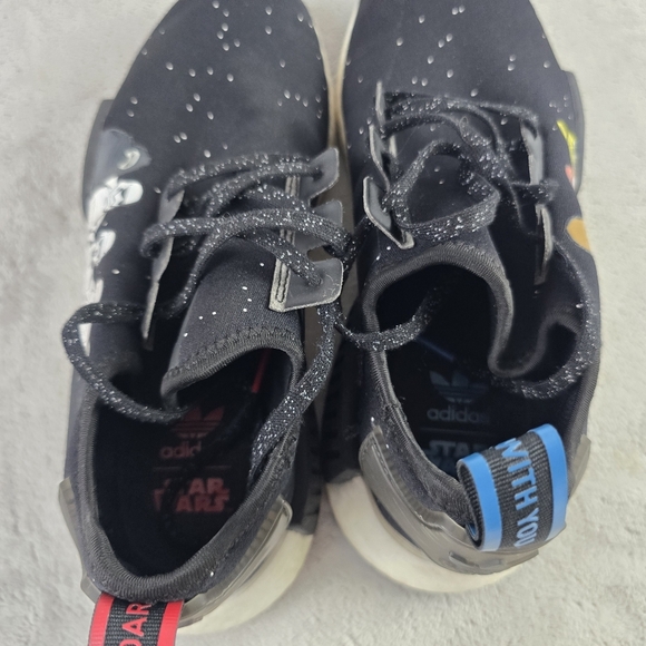 ADIDAS NMD R1 J STAR WARS  BLACK / WHITE FX6503  Sz 6 - Picture 5 of 7